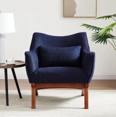 Casper Blue Boucle Lounge Chair