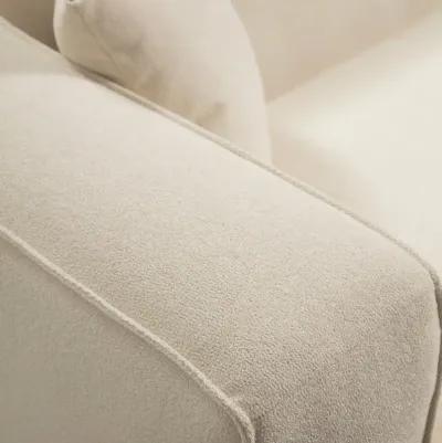 Barcelona Modern Cream Boucle Sofa