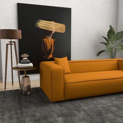 Barcelona Modern Dark Yellow Boucle Sofa