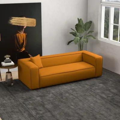 Barcelona Modern Dark Yellow Boucle Sofa