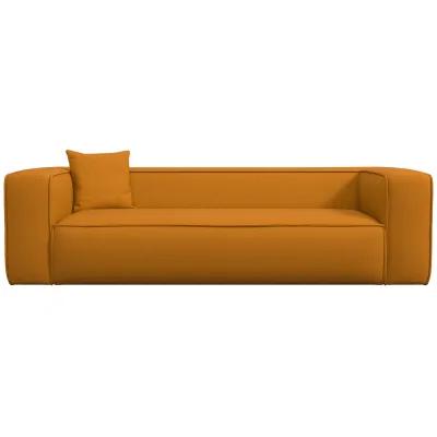 Barcelona Modern Dark Yellow Boucle Sofa