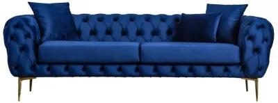 Jessica Navy Blue Velvet Sofa