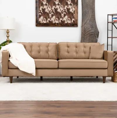 Oregon Cognac Fabric Sofa