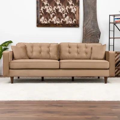 Oregon Cognac Fabric Sofa