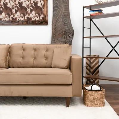 Oregon Cognac Fabric Sofa