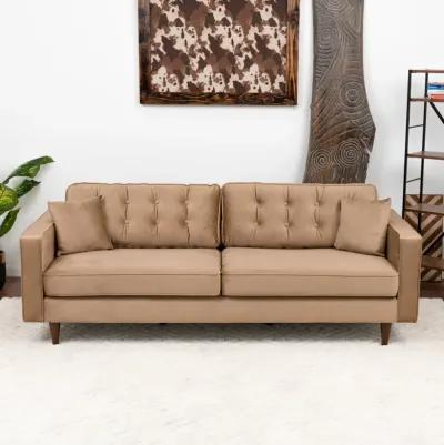 Oregon Cognac Fabric Sofa