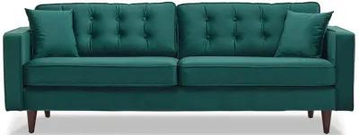 Oregon Green Velvet Sofa