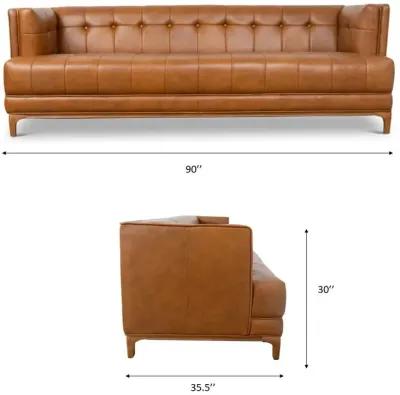 Kennedy Cognac Leather Sofa