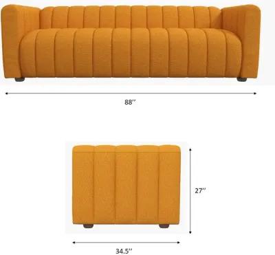 Clara Cognac Leather Sofa