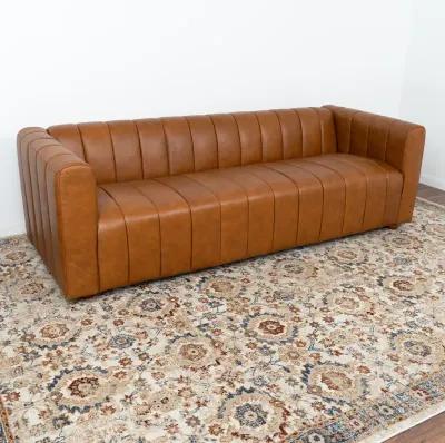 Clara Cognac Leather Sofa