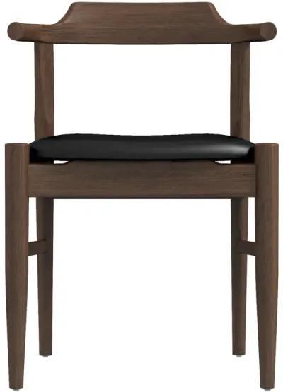 Sterling Dining Chair Black Leather Set of 2