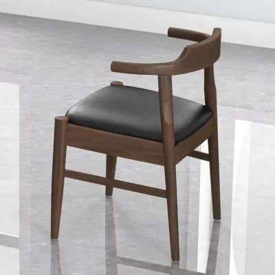 Sterling Dining Chair Black Leather Set of 2