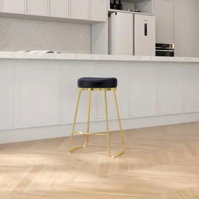 Bissel Black Velvet Counter Stool