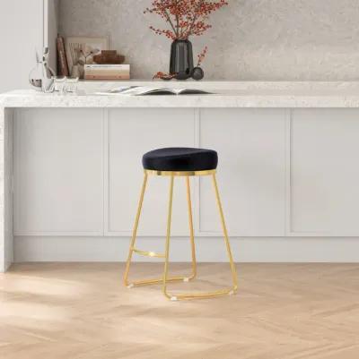 Bissel Black Velvet Counter Stool