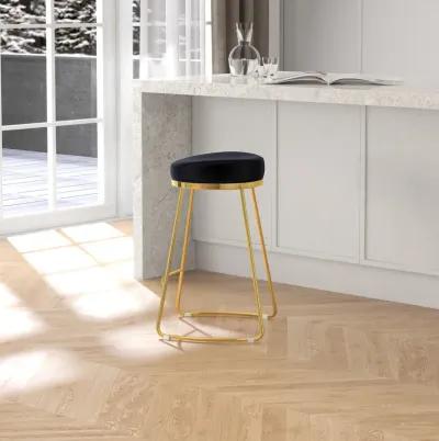 Bissel Black Velvet Counter Stool