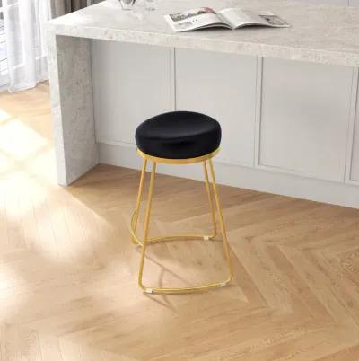 Bissel Black Velvet Counter Stool