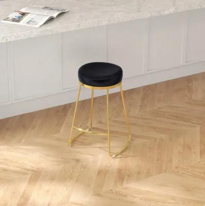 Bissel Black Velvet Counter Stool