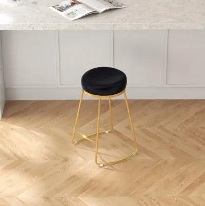 Bissel Black Velvet Counter Stool