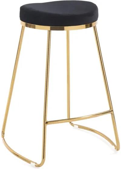 Bissel Black Velvet Counter Stool