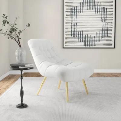 Edna Beige Boucle Lounge Chair