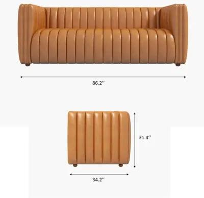 Rosslyn Cognac Leather Sofa