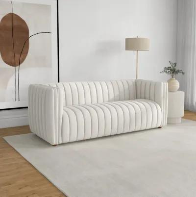 Rosslyn White Boucle Sofa