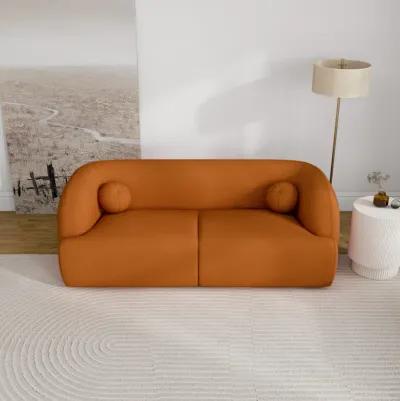 Quinn Sofa - Burnt Orange Boucle