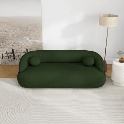 Brody Dark Green Boucle Sofa