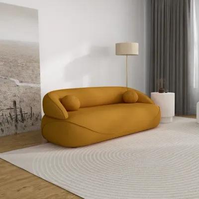 Brody Boucle Sofa Mustard Yellow