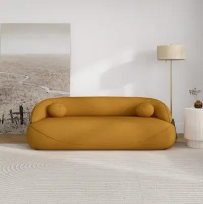 Brody Boucle Sofa Mustard Yellow