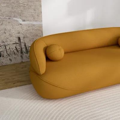 Brody Boucle Sofa Mustard Yellow