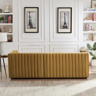 Sierra Gold Velvet Sofa