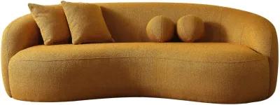 Blair Curvy Gold Boucle Couch