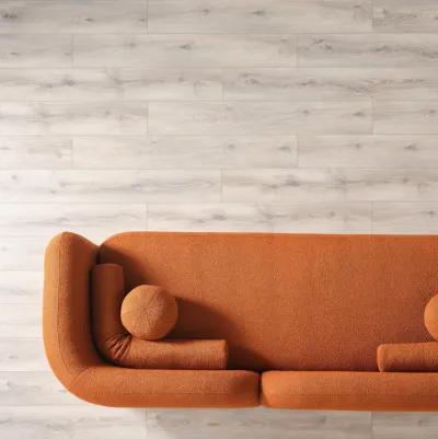 Bodrum Burnt Orange Boucle Curved Sofa