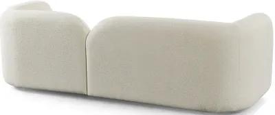 Bodrum Ivory Boucle Curved Sofa