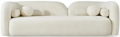 Bodrum Ivory Boucle Curved Sofa