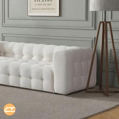 Marceille Modern Boucle Sofa in Cream