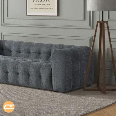 Marceille Modern Boucle Sofa in Dark Gray