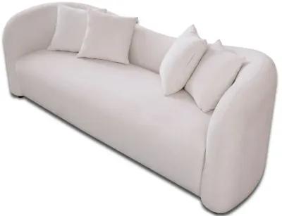 Hana White Boucle Sofa