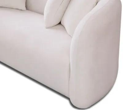 Hana White Boucle Sofa