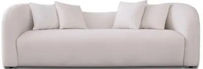 Hana White Boucle Sofa