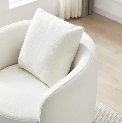 Perth Beige Boucle Lounge Chair