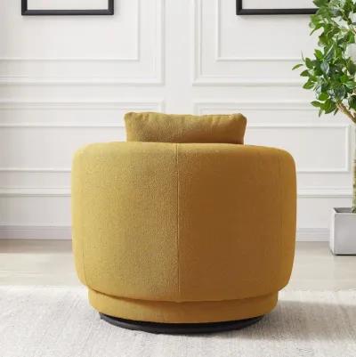 Perth Gold Boucle Lounge Chair