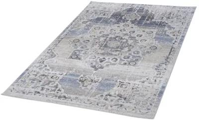 Payas Cream - Blue Rug Size 5'3'' x 7'6''