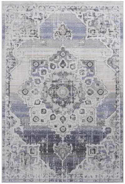 Payas Cream - Blue Rug Size 5'3'' x 7'6''