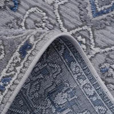 Marfi Grey-Blue Runner Rug 2'2'' x 8'