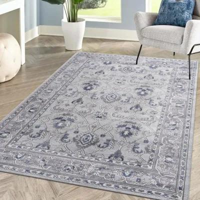 Marfi Grey - Blue Rug Size 5'3'' x 7'6''