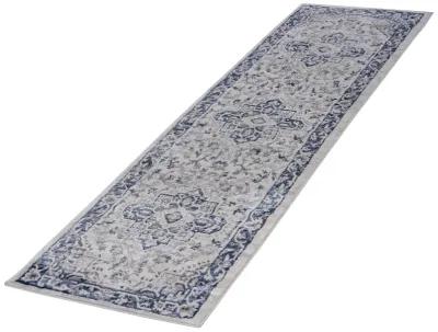 Marfi Blue-Grey Runner Rug 2'2'' x 8'