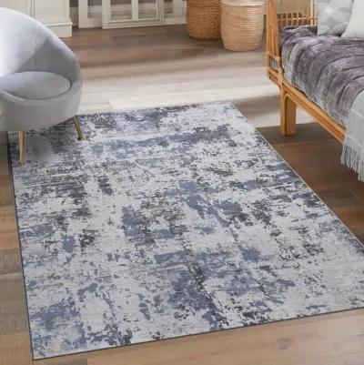 Payas Grey Denim Rug Size 6'7'' x 9'