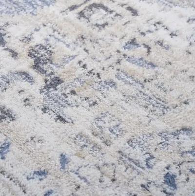 Payas Cream - Blue Rug Size 6'7'' x 9'